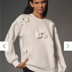 Anthropologie Maeve Bow Sweatshirt